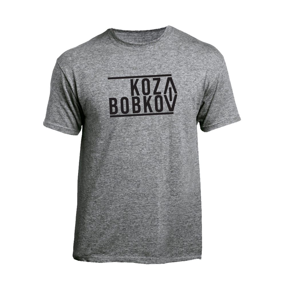 Koza Bobkov tričko Koza Bobkov Šedá/čierna Šedá XL