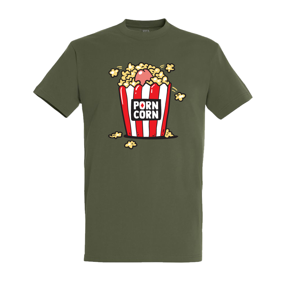 Koza Bobkov tričko Porn Corn Dark Khaki XL