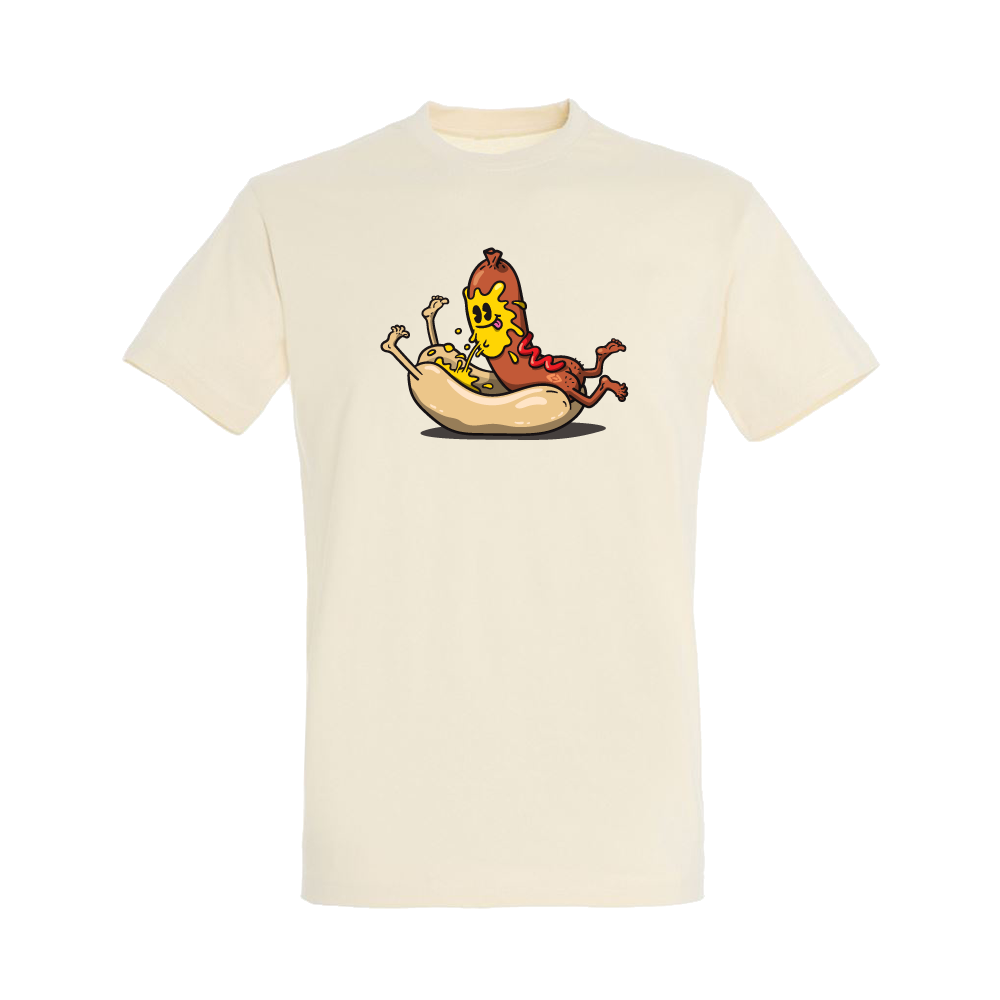 Koza Bobkov tričko Hotdog Krémová M
