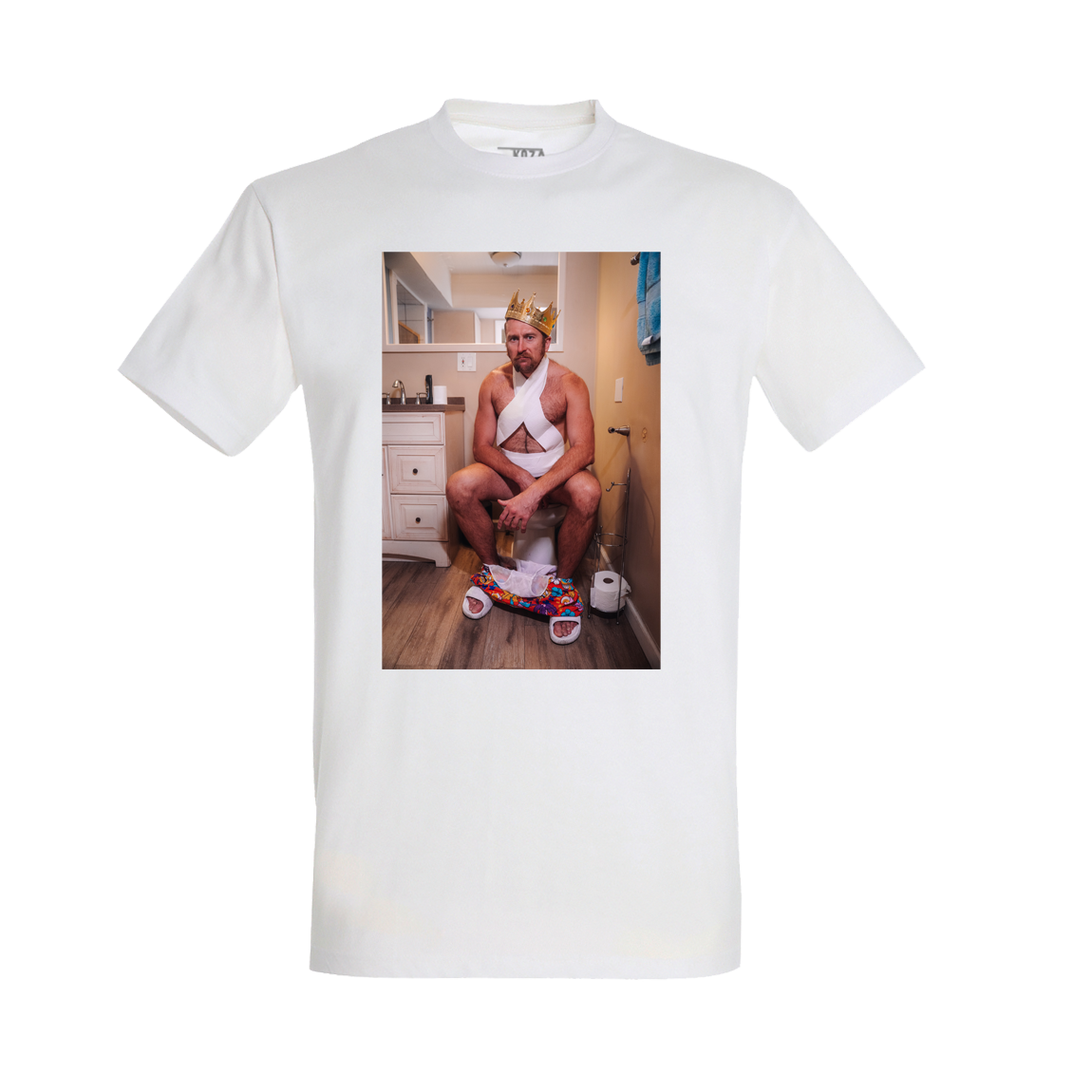 Koza Bobkov tričko Kráľ ženských záchodov Biela XXL