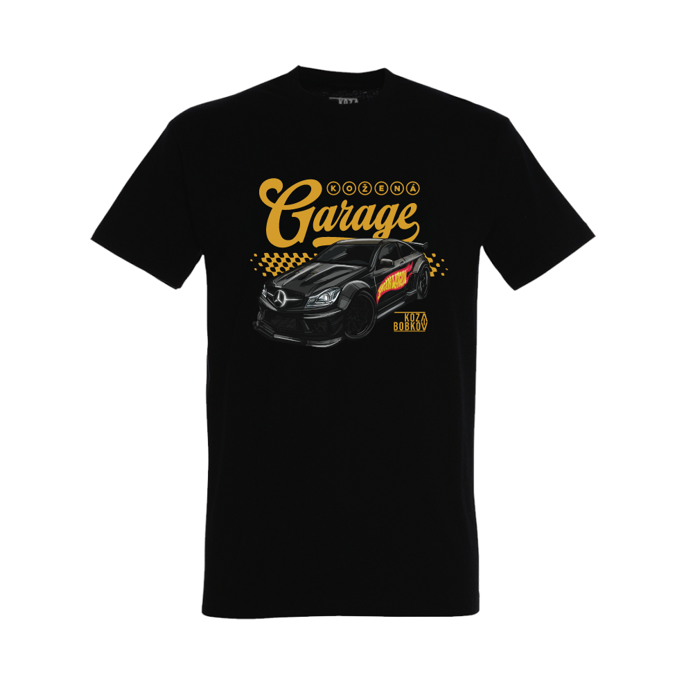 Koza Bobkov tričko Kožená garage Satanwagen Čierna M