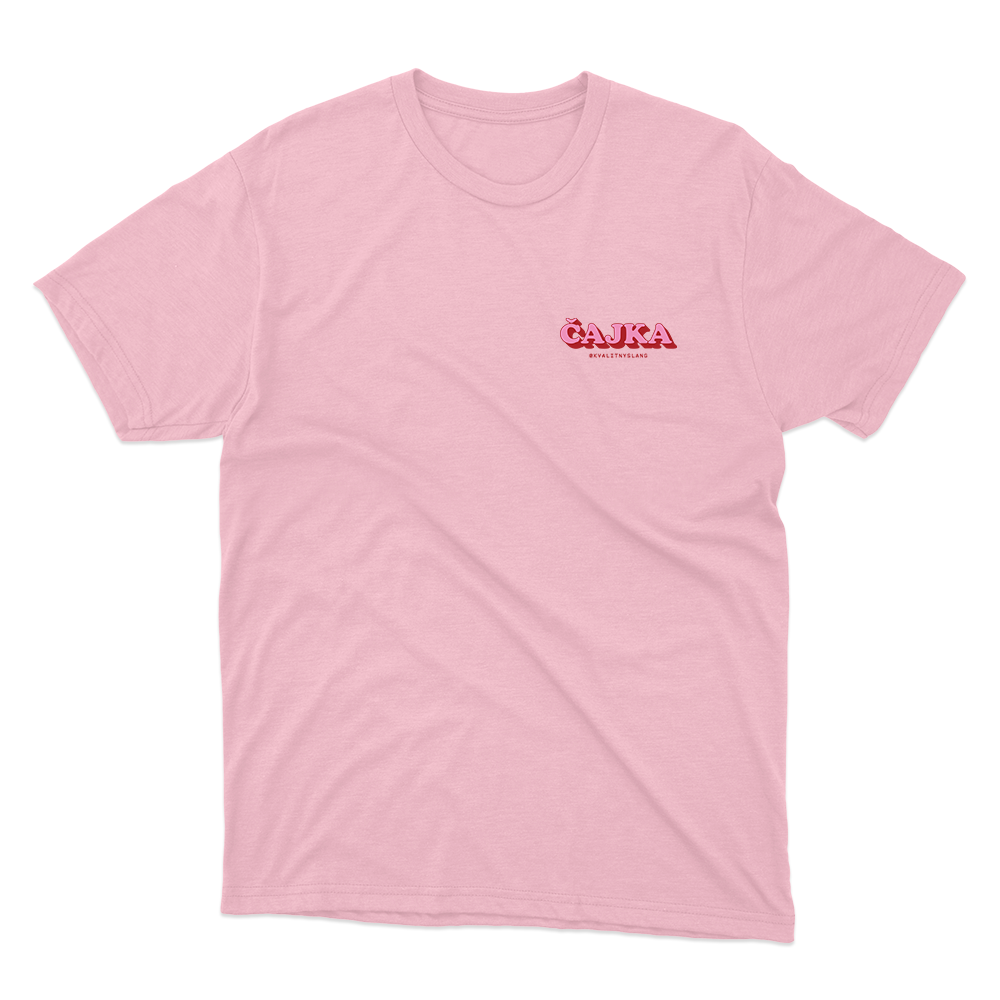 Kvalitný Slang tričko Čajka Cotton Pink XL