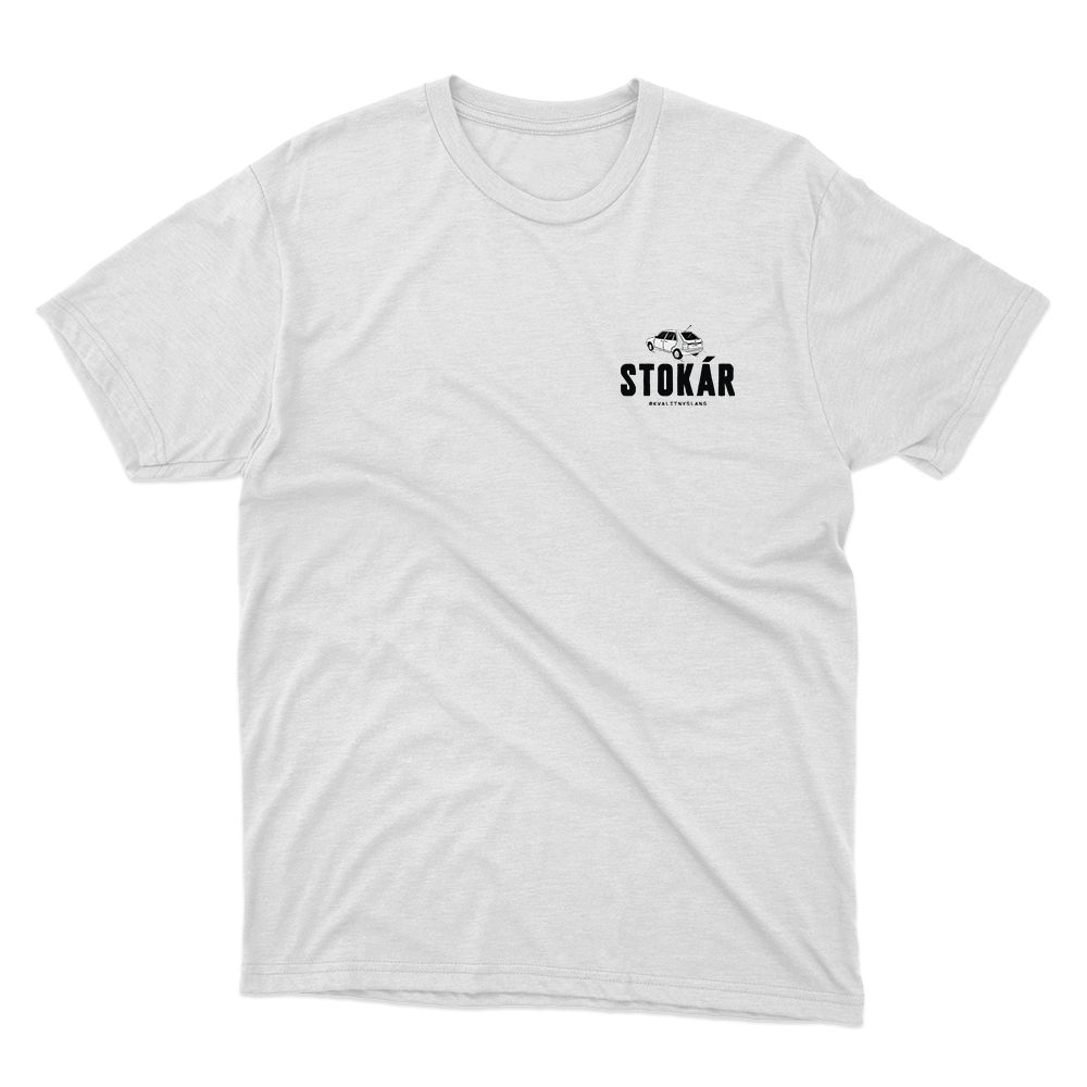 Kvalitný Slang tričko Stokár Biela XXL