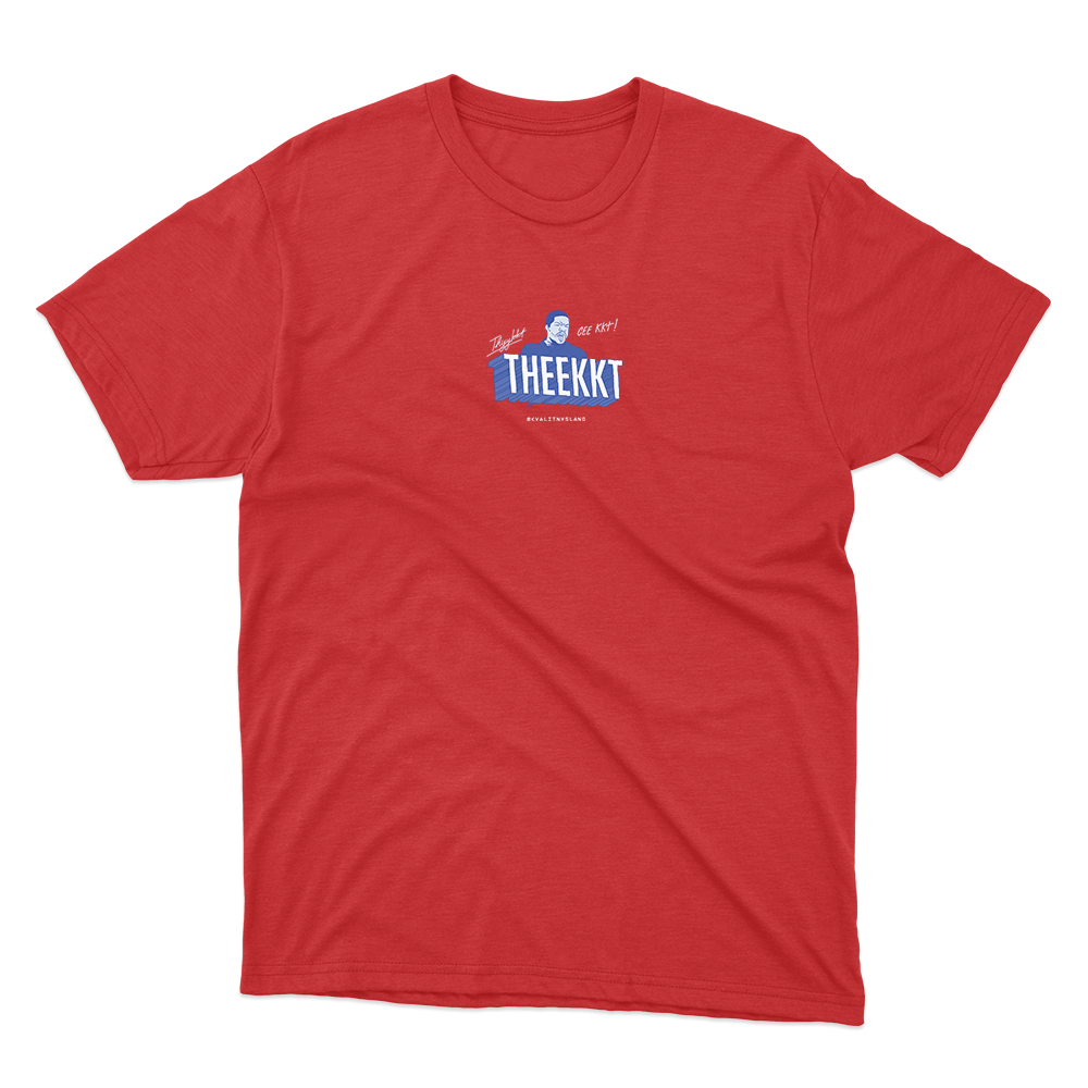 Kvalitný Slang tričko THEEKKT Červená 3XL