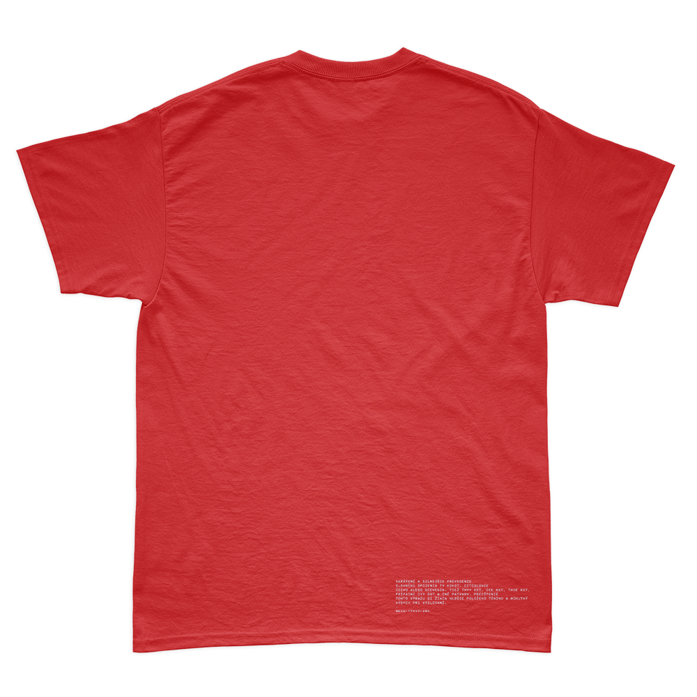 Kvalitný Slang tričko THEEKKT Červená L