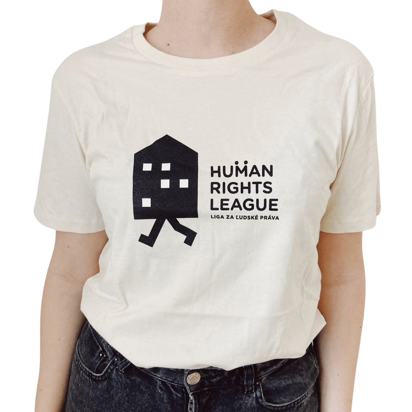 Liga za ľudské práva tričko Human Rights League Black icon Biela S
