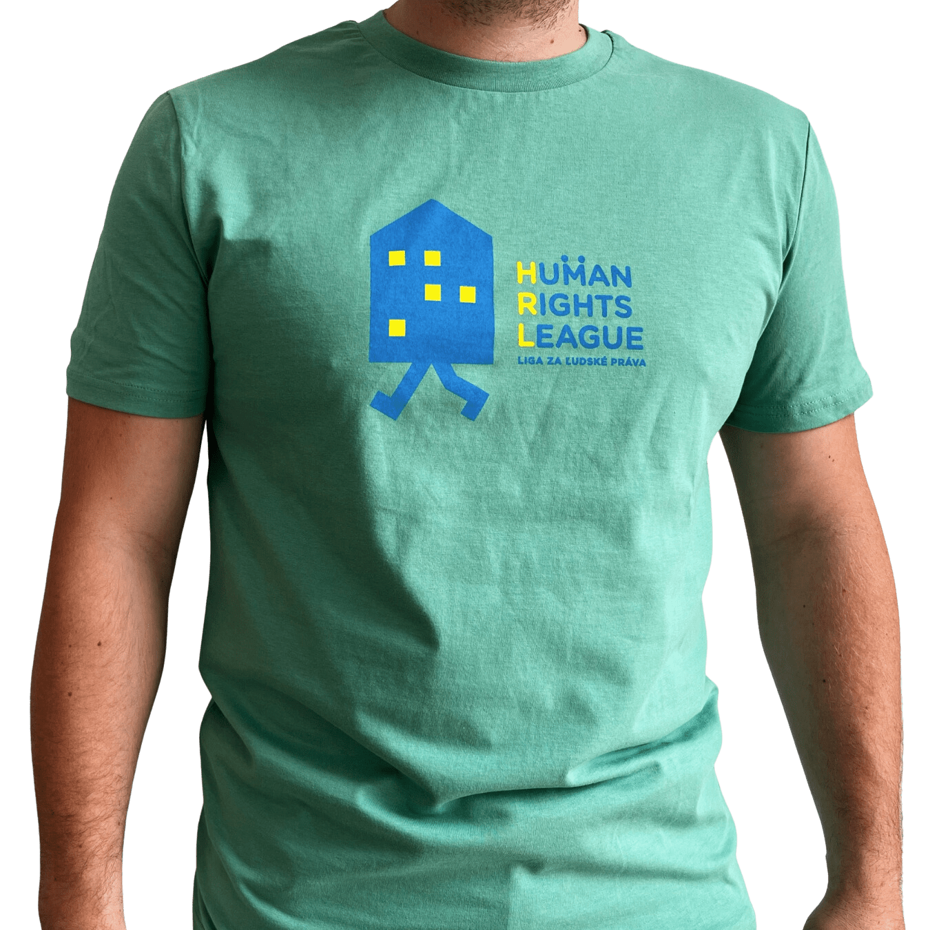 Liga za ľudské práva tričko Human Rights League Blue icon Mint M