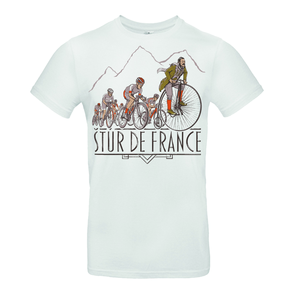 Baštrng tričko Štúr De France Biela XXL