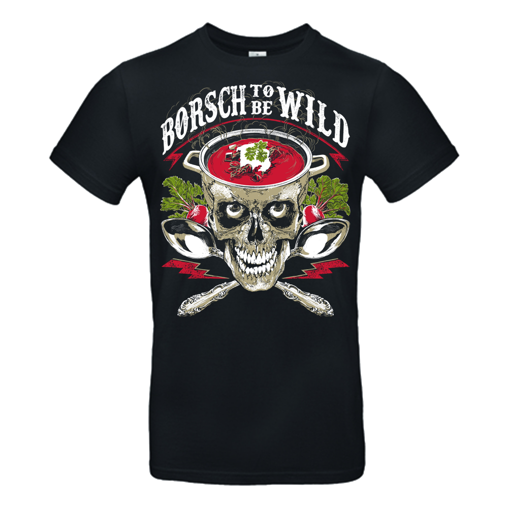 Baštrng tričko Borsch To Be Wild Čierna XXL