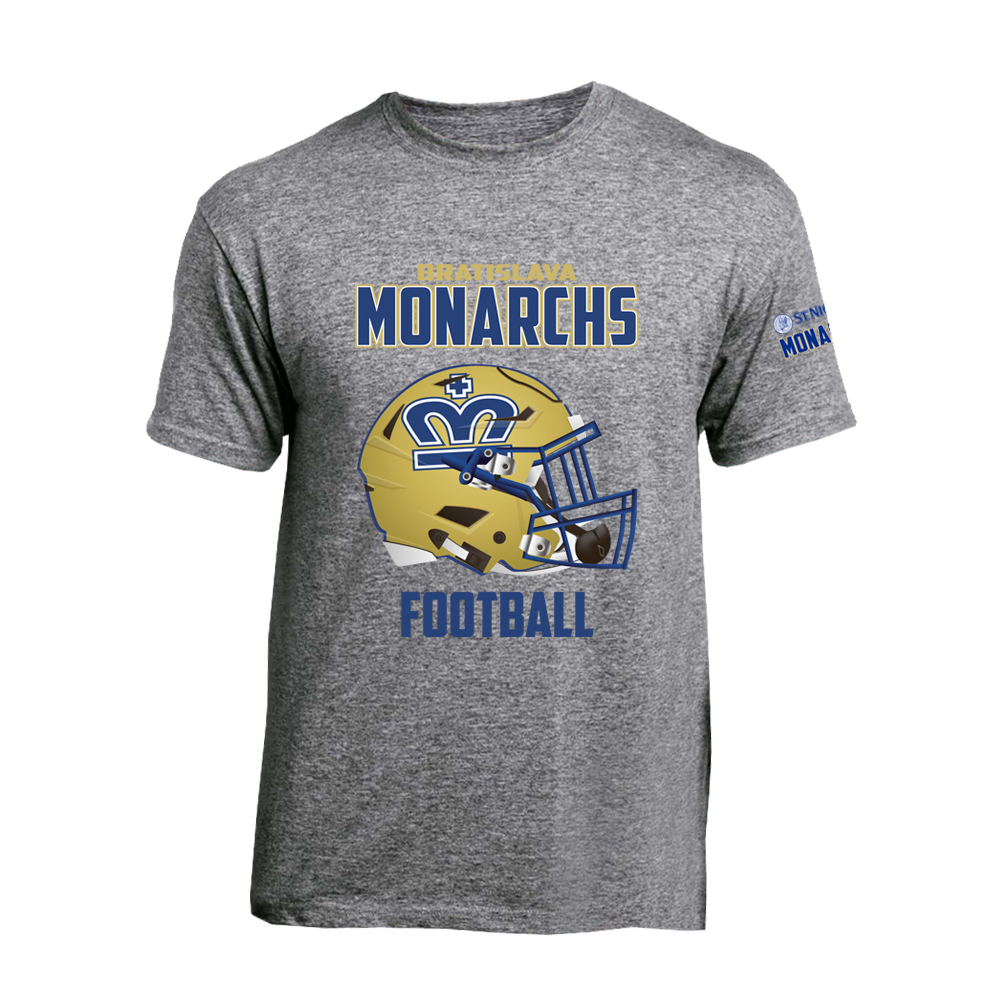 Monarchs Bratislava tričko Monarchs Helmet Šedá 3XL