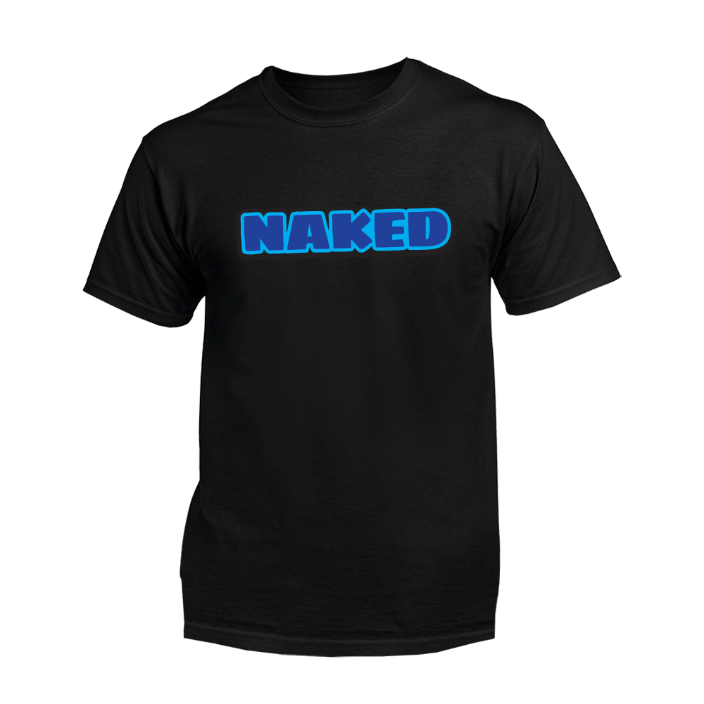 Naked Bananas tričko Naked s výhodami, modrá Čierna 3XL