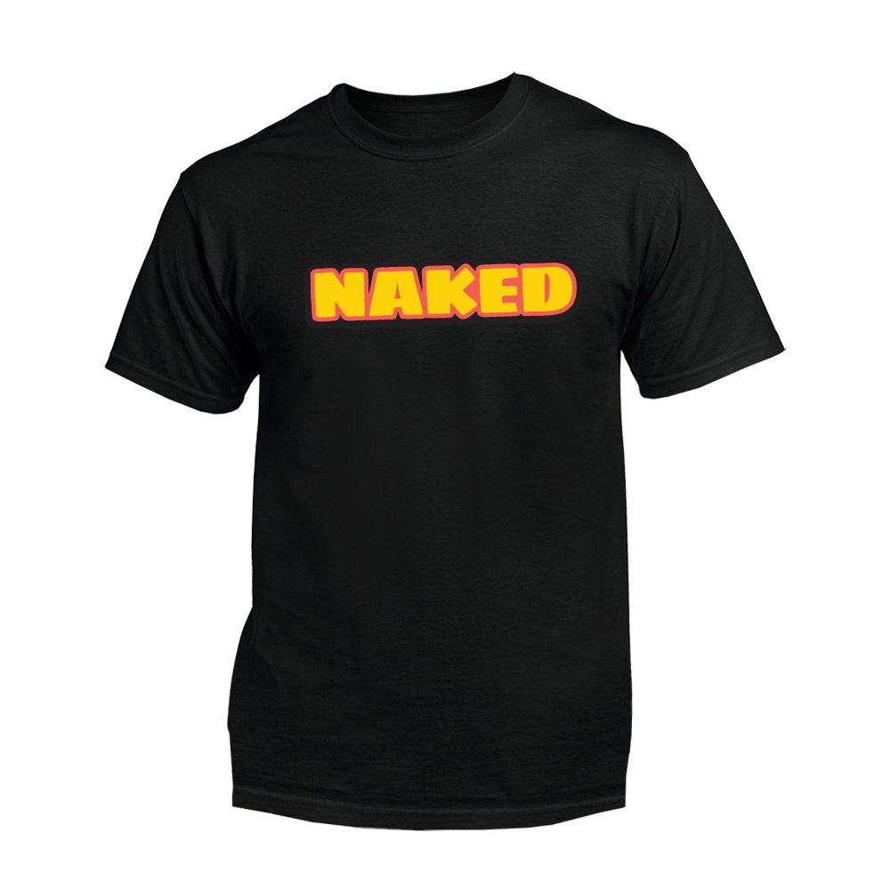 Naked Bananas tričko Naked s výhodami, oranžová Čierna XXL