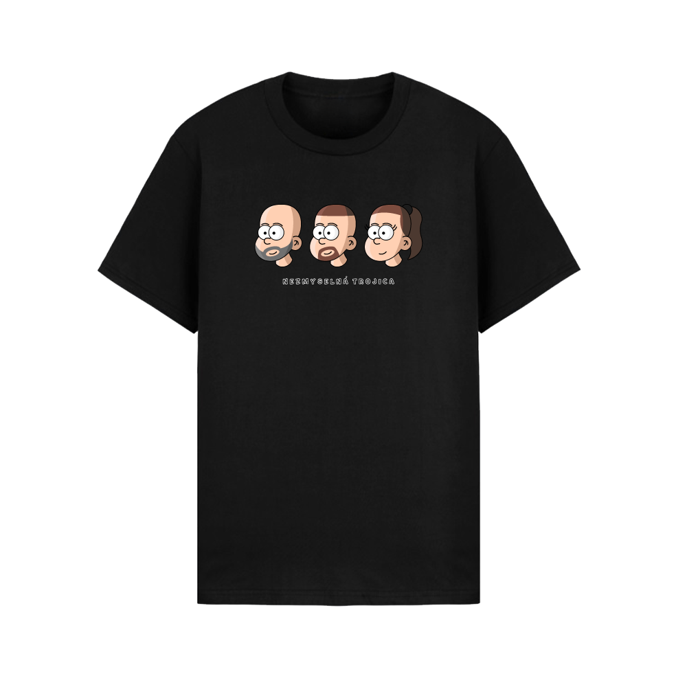 Nezmyselná trojica tričko Nezmyselná Trojica Čierna XXL