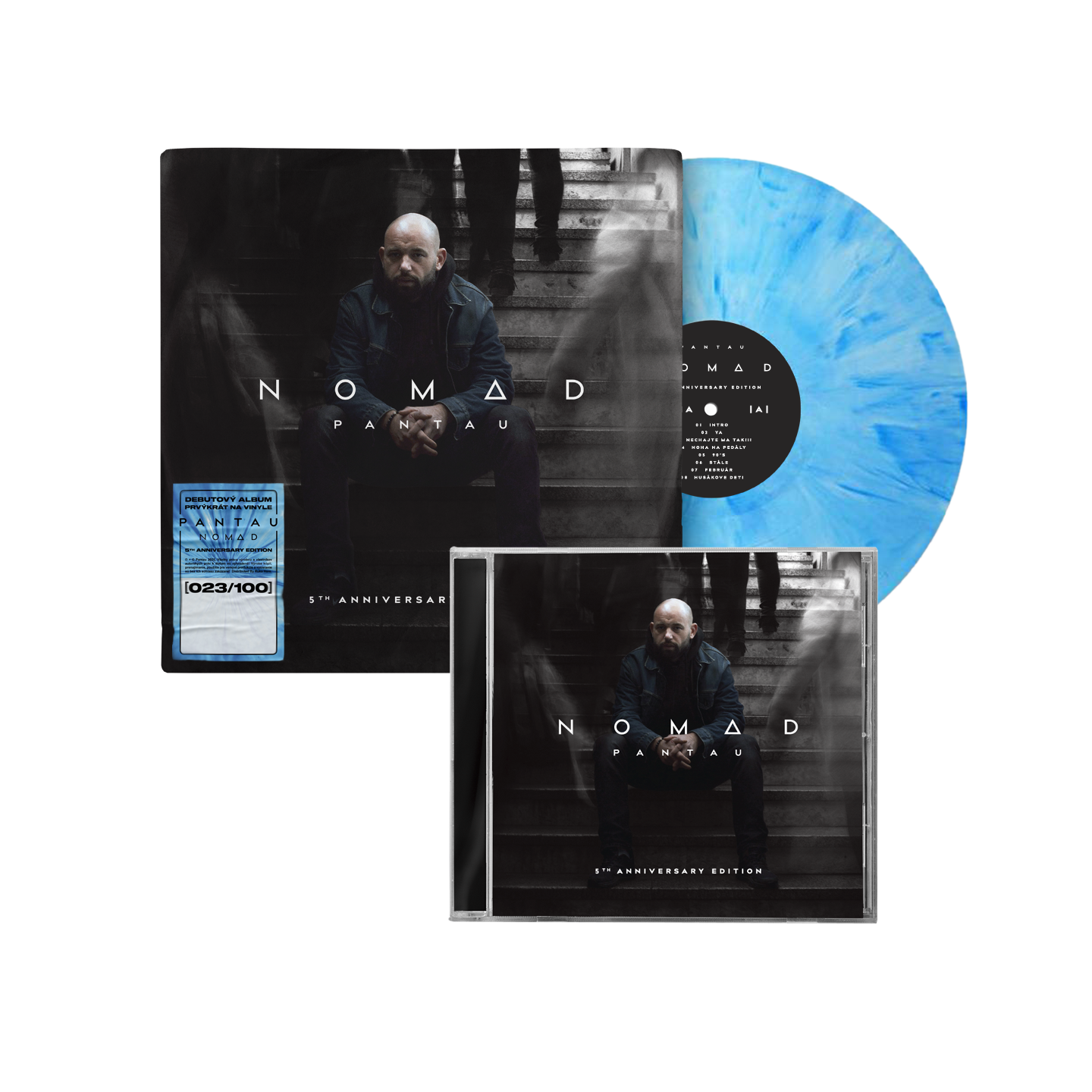 E-shop Pantau - Nomad (5th Anniversary Edition) (Transparent Blue Marbled Vinyl) + CD Nomad (5th Anniversary Edition)