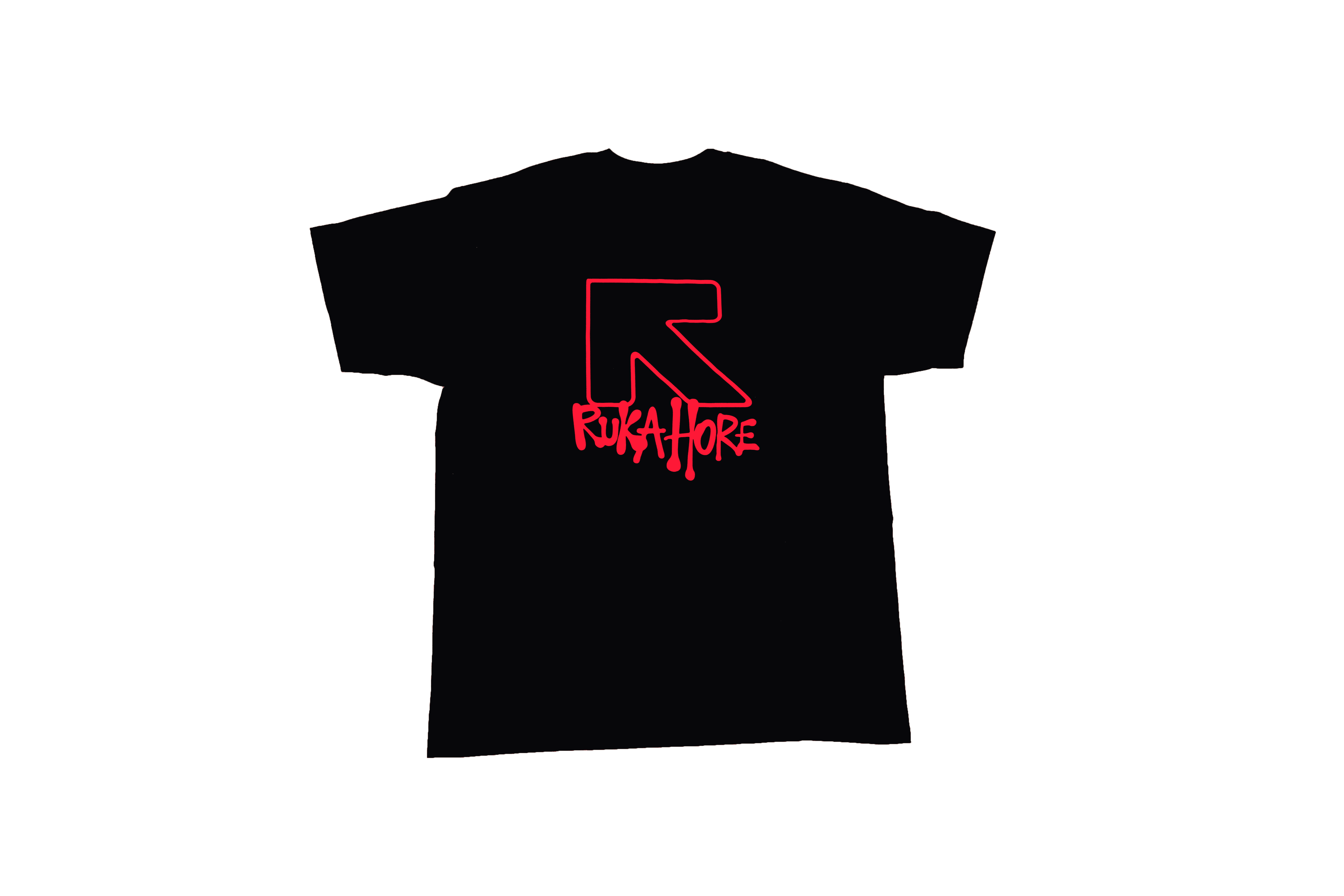 Ruka Hore tričko Logo Hip Hop Čierna 3XL
