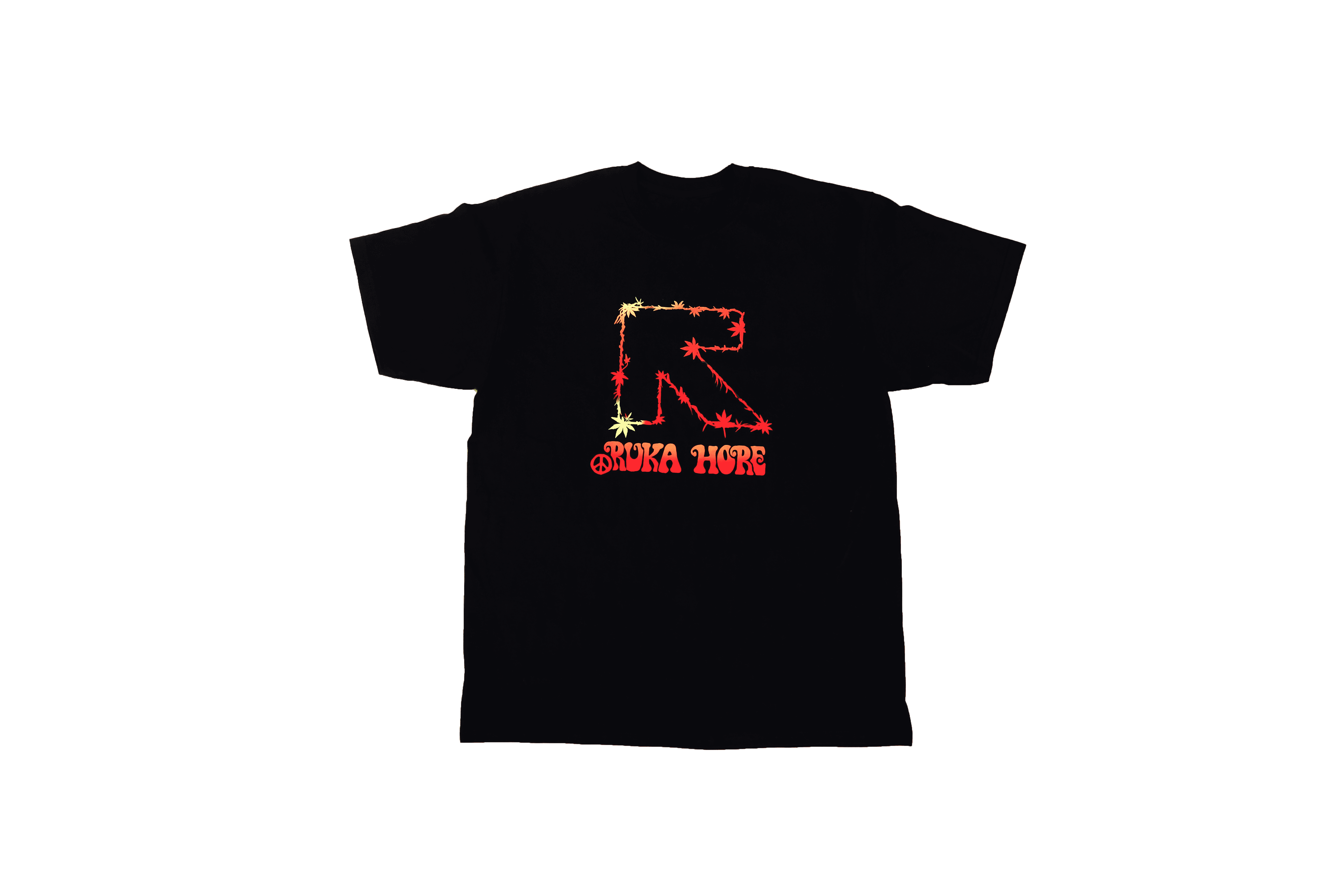 Ruka Hore tričko Logo Reggae Čierna M