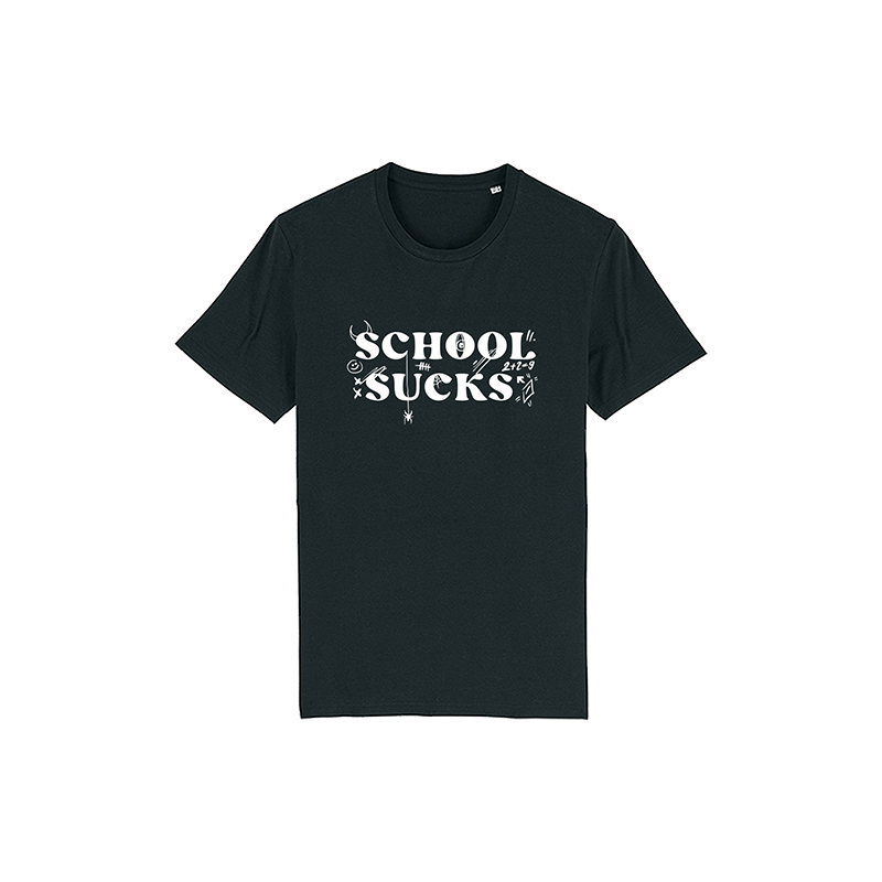 Ruka Hore tričko School Sucks Čierna L