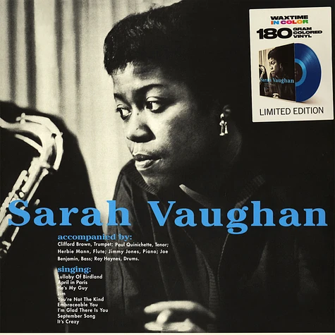 Sarah Vaughan - Vinyl Sarah Vaughan (blue Vinyl) - Rukahore Shop